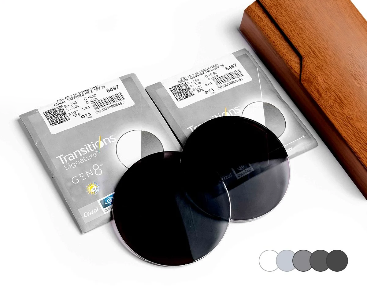 Tròng Kính Đổi Màu Essilor Transitions Signature Gen 8